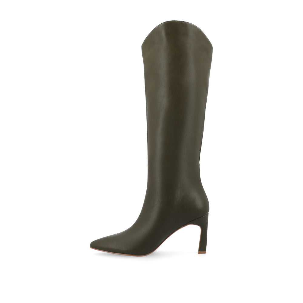 REHELA KNEE HIGH BOOTS IN FAUX LEATHER