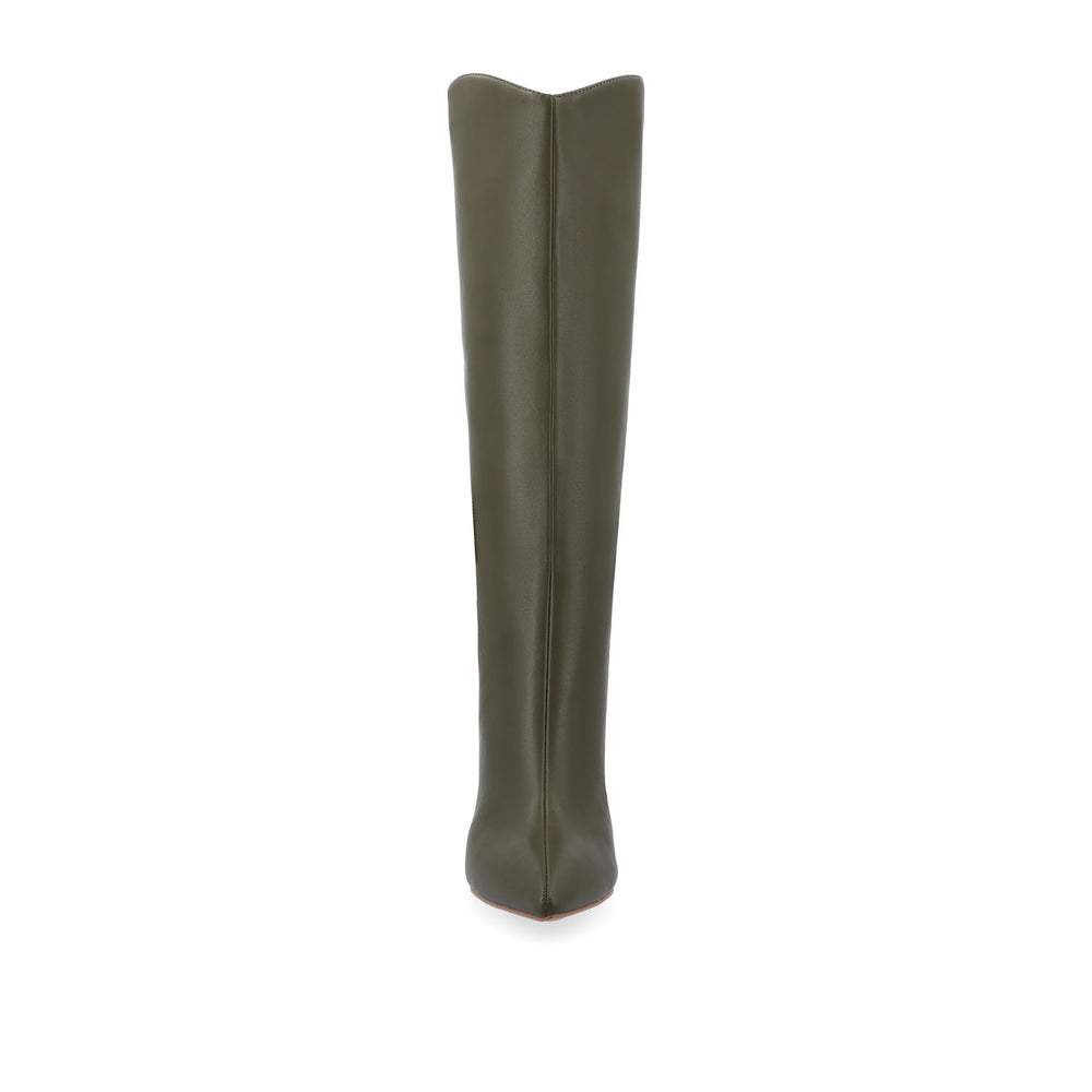 REHELA KNEE HIGH BOOTS IN FAUX LEATHER