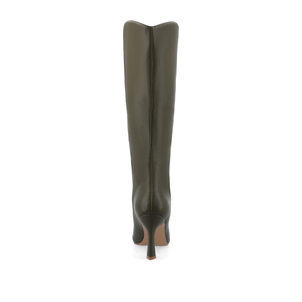 REHELA KNEE HIGH BOOTS IN FAUX LEATHER