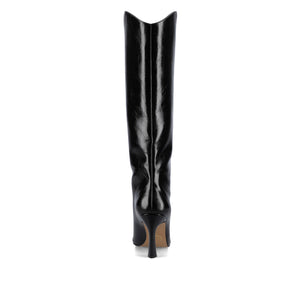 REHELA KNEE HIGH BOOTS IN FAUX LEATHER