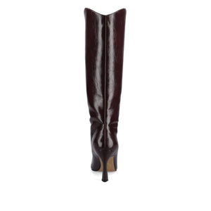 REHELA KNEE HIGH BOOTS IN FAUX LEATHER