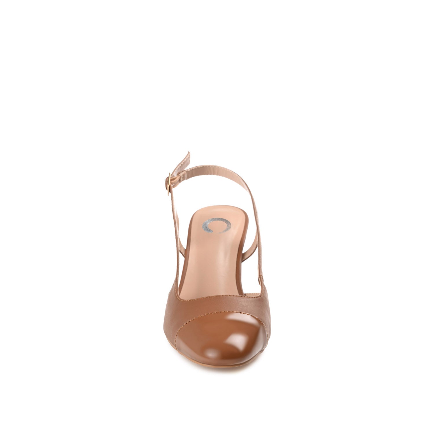 REIGNN BLOCK HEEL PUMPS IN VEGAN LEATHER - Tan