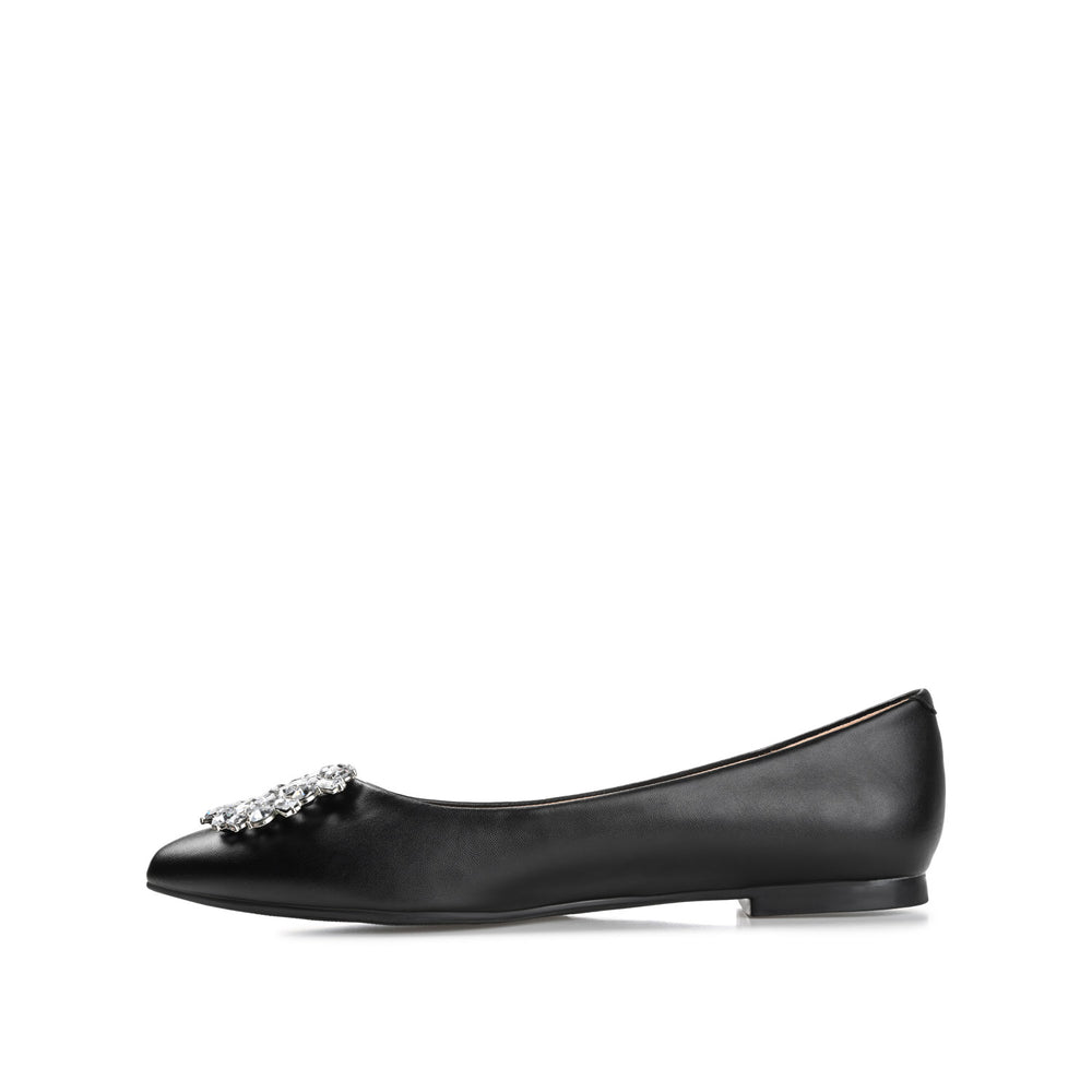 RENZO DRESSY BALLET FLATS IN WIDE