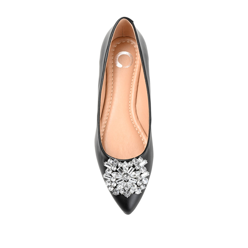 RENZO DRESSY BALLET FLATS IN WIDE