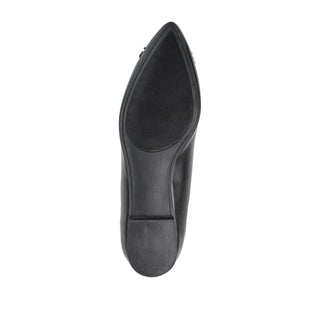 RENZO DRESSY BALLET FLATS IN FAUX LEATHER