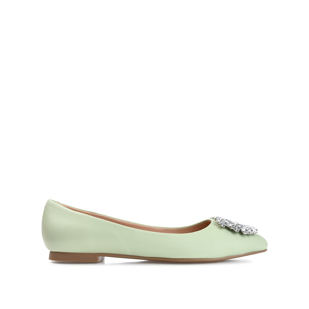 RENZO BALLET FLATS IN FAUX LEATHER