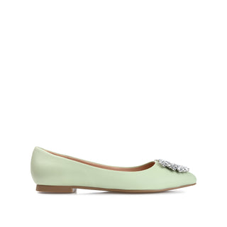 RENZO DRESSY BALLET FLATS IN FAUX LEATHER