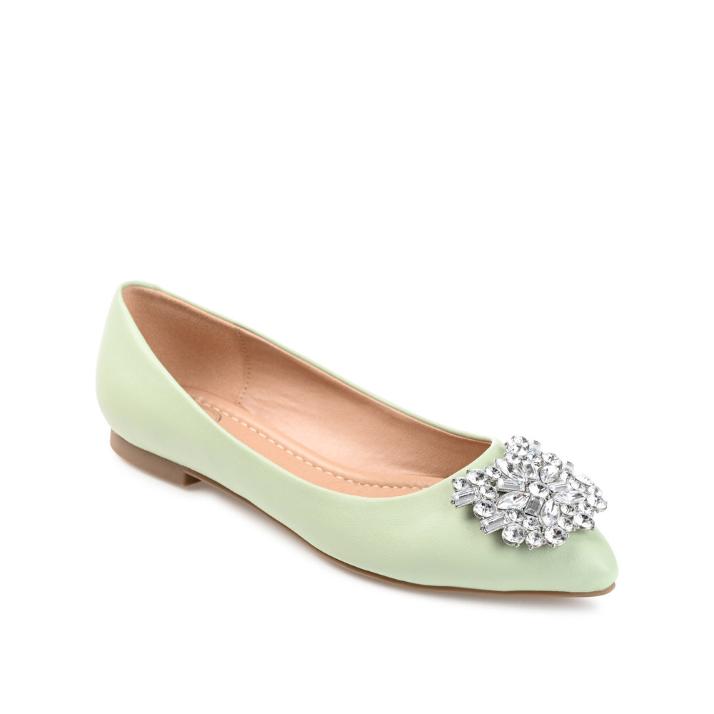 RENZO DRESSY BALLET FLATS IN WIDE