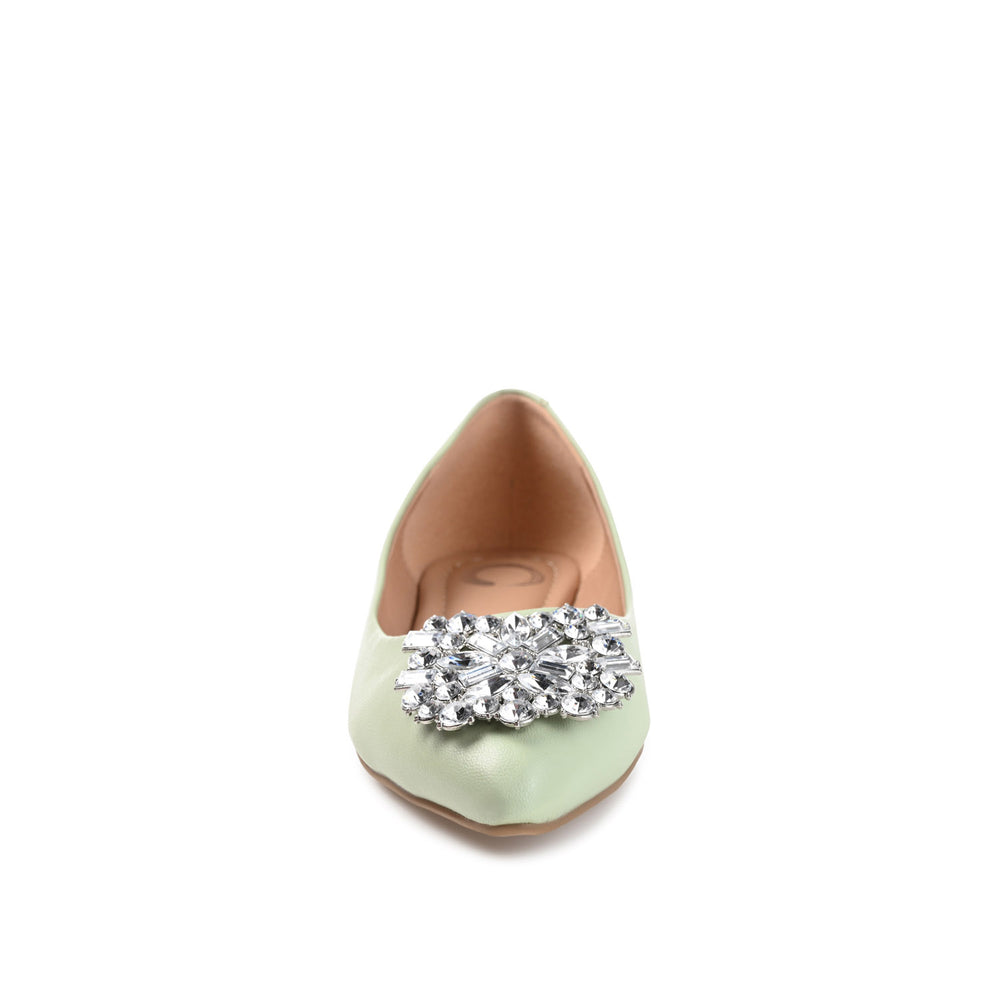 RENZO DRESSY BALLET FLATS IN WIDE