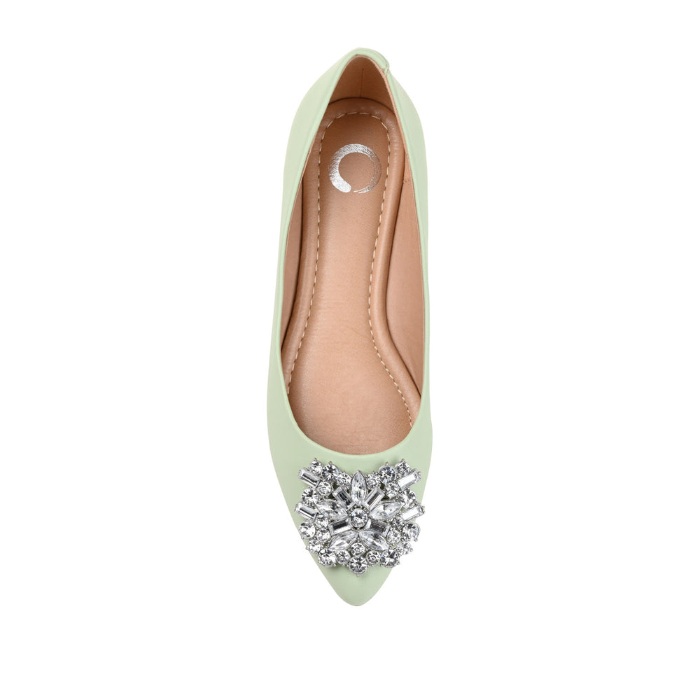 RENZO DRESSY BALLET FLATS IN WIDE