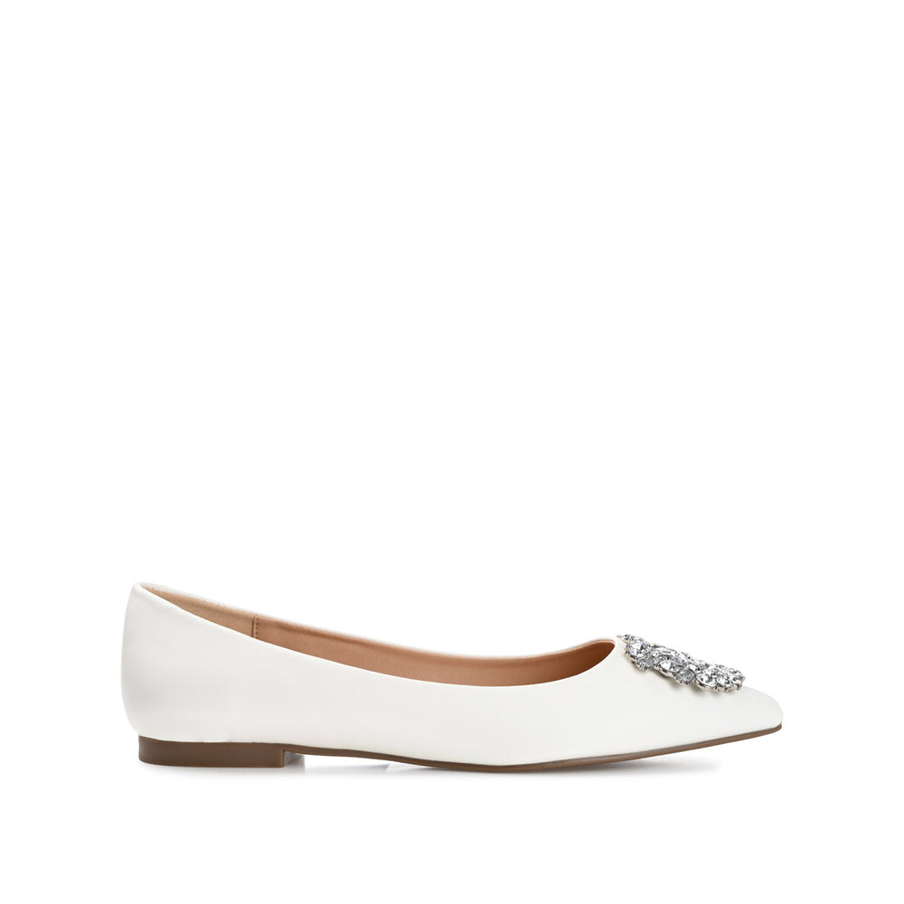 RENZO DRESSY BALLET FLATS IN WIDE