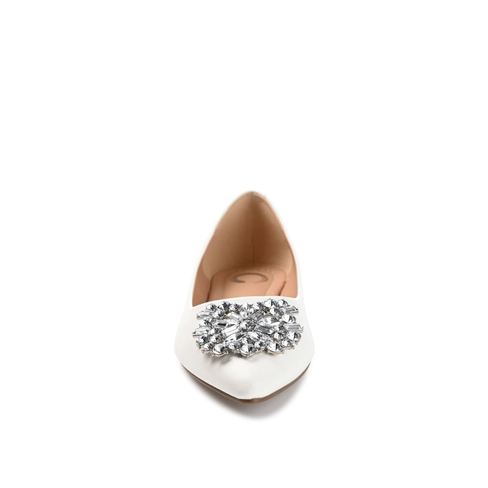 RENZO DRESSY BALLET FLATS IN WIDE