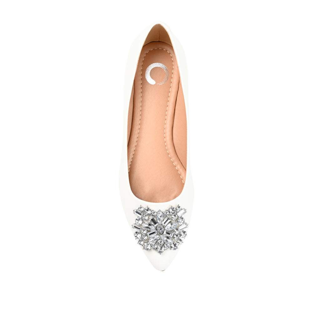 RENZO DRESSY BALLET FLATS IN WIDE