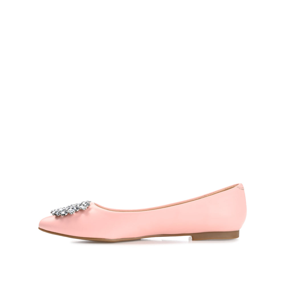 RENZO BALLET FLATS IN FAUX LEATHER