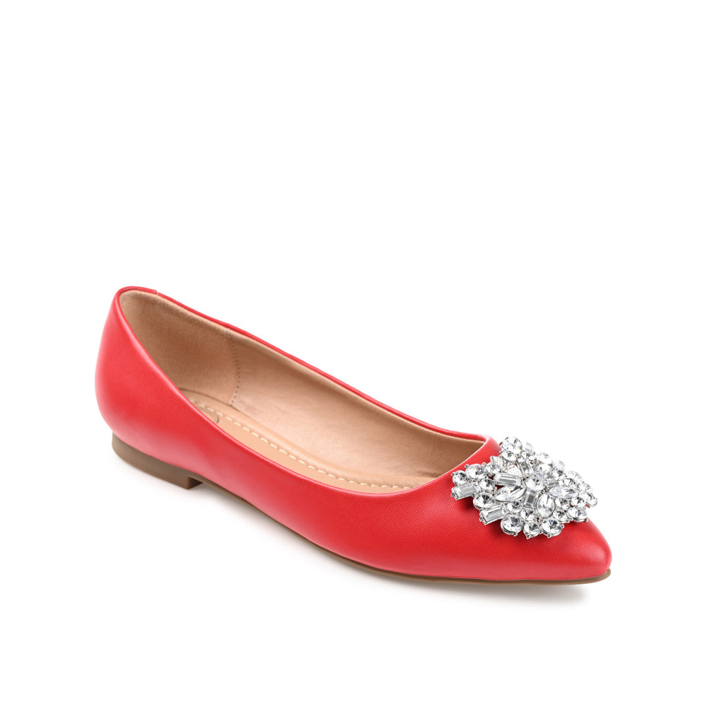 RENZO DRESSY BALLET FLATS IN WIDE