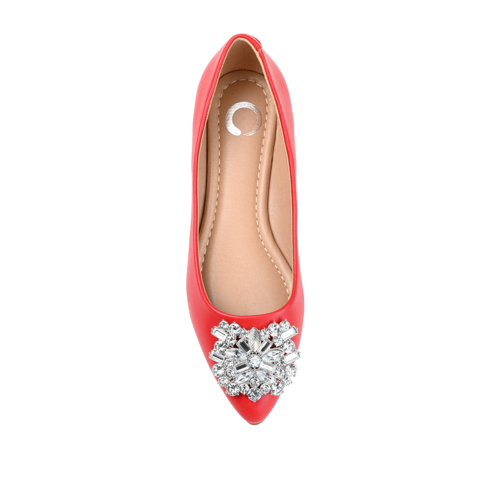 RENZO DRESSY BALLET FLATS IN WIDE