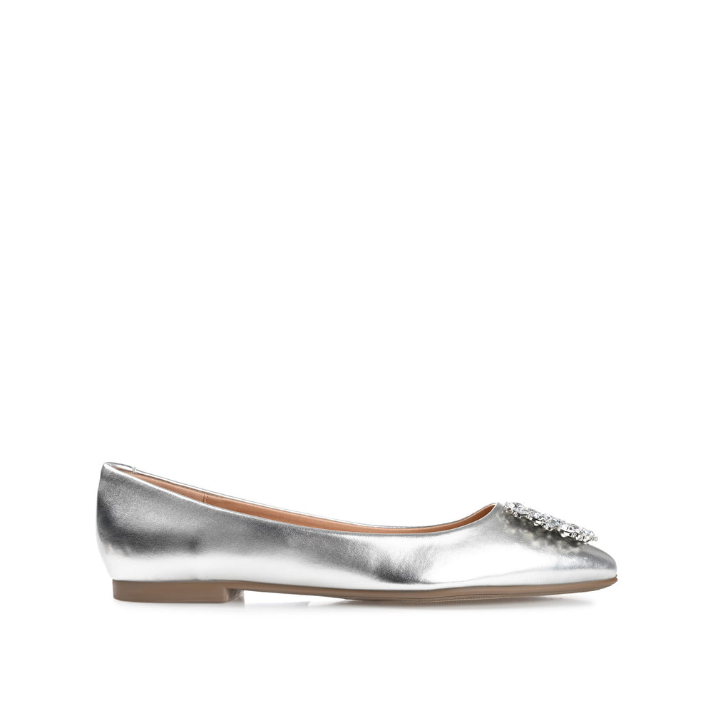 RENZO DRESSY BALLET FLATS IN WIDE