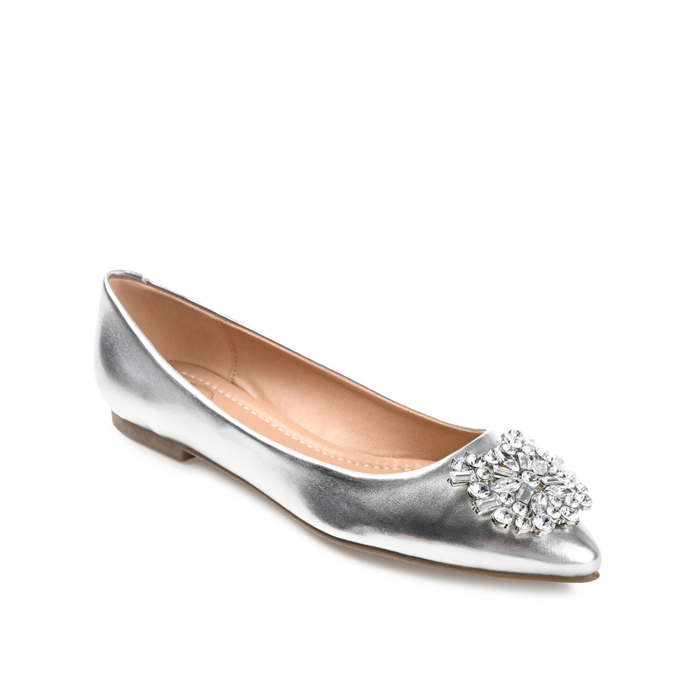 RENZO DRESSY BALLET FLATS IN WIDE