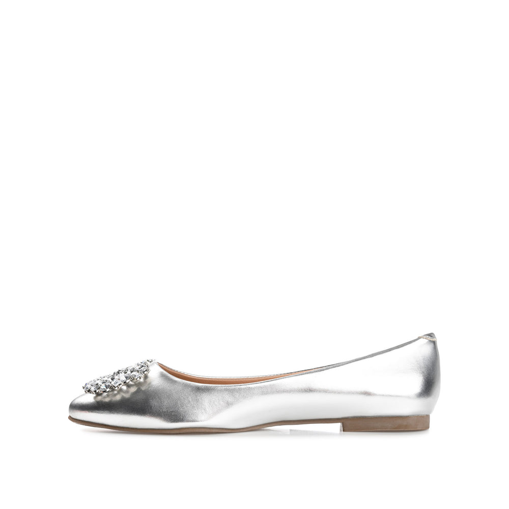 RENZO DRESSY BALLET FLATS IN WIDE