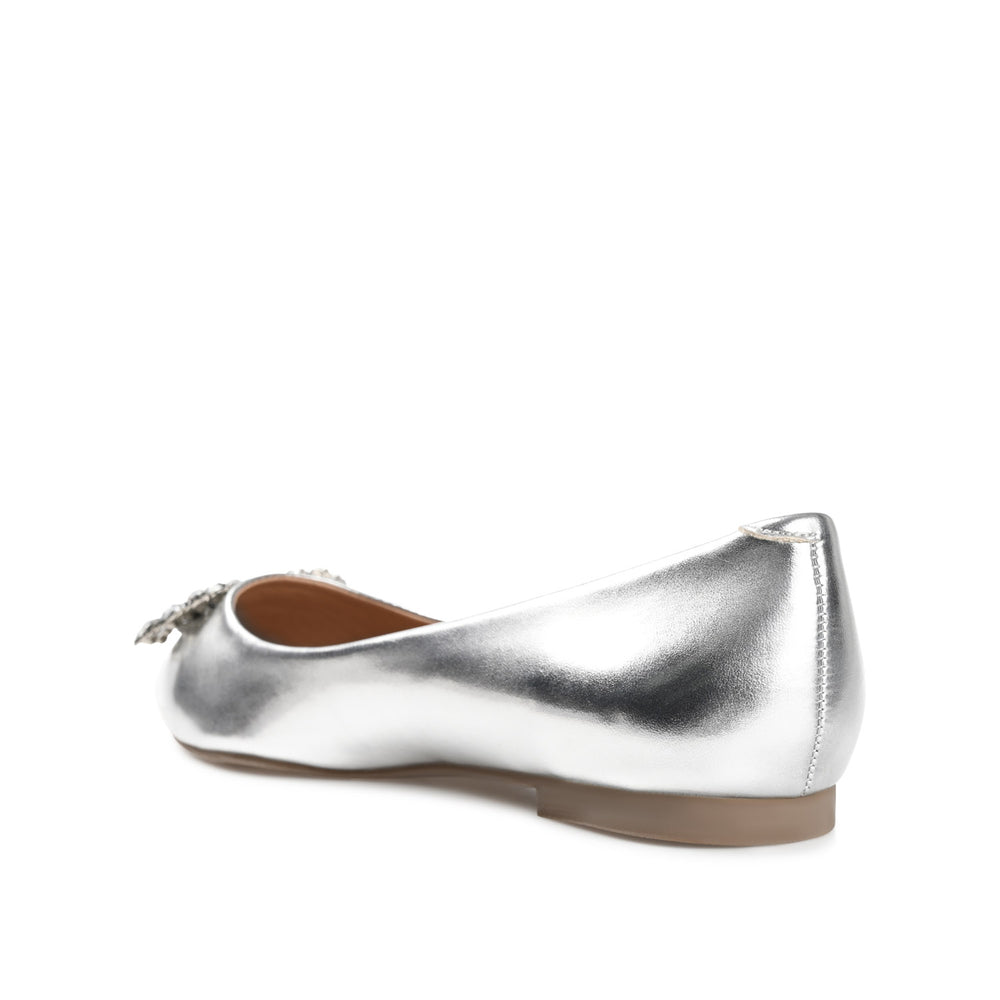 RENZO DRESSY BALLET FLATS IN WIDE