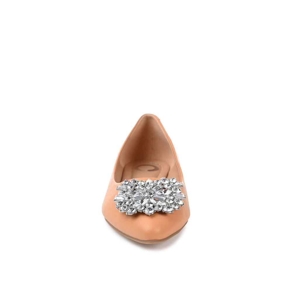 RENZO DRESSY BALLET FLATS IN WIDE