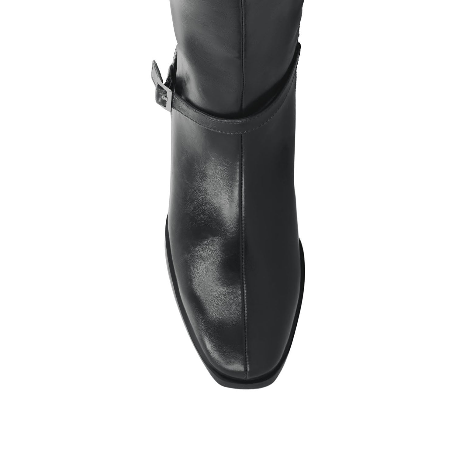 RHIANAH KNEE HIGH BOOTS IN X-WIDE CALF - Black