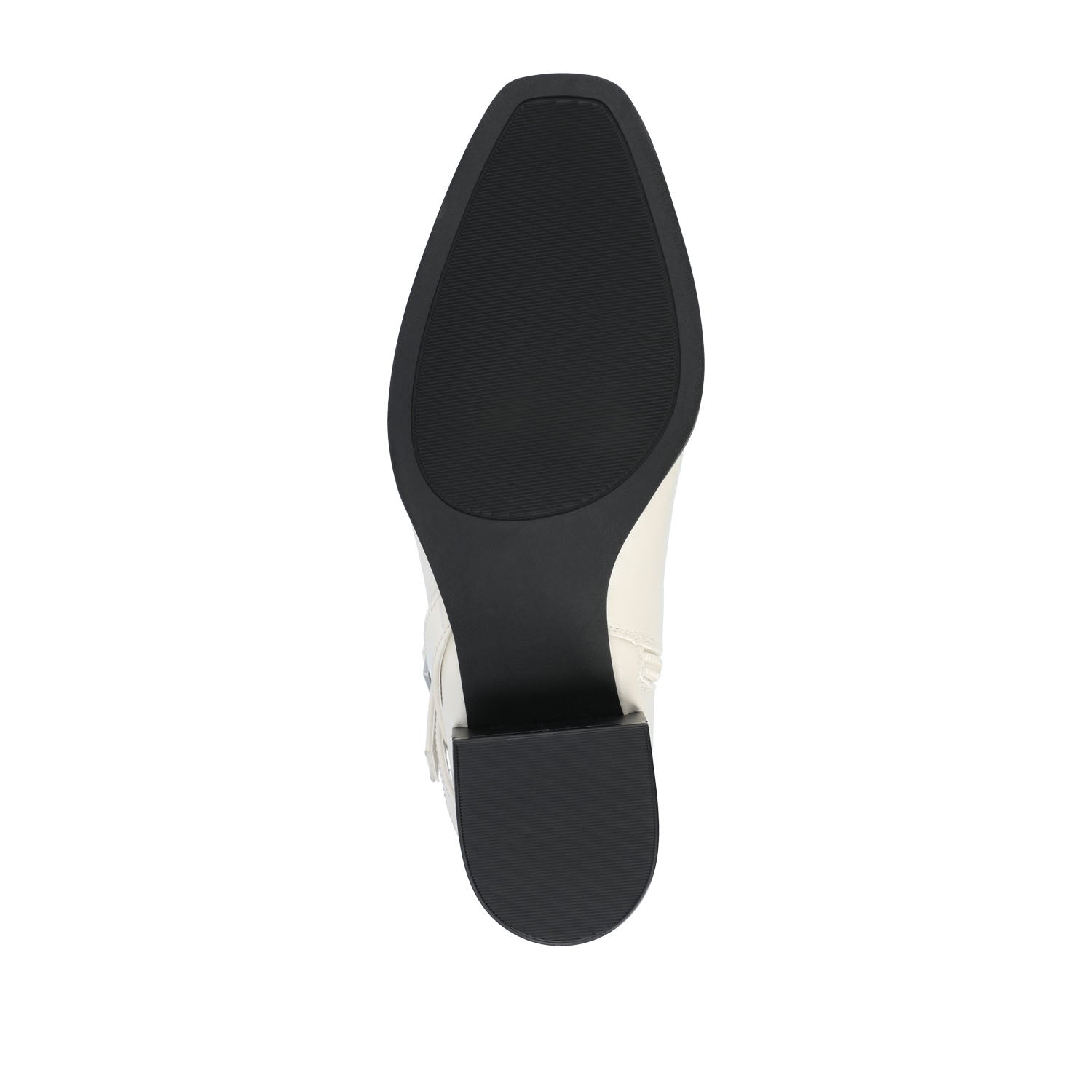 RHIANAH KNEE HIGH BOOTS IN VEGAN LEATHER - Ivory