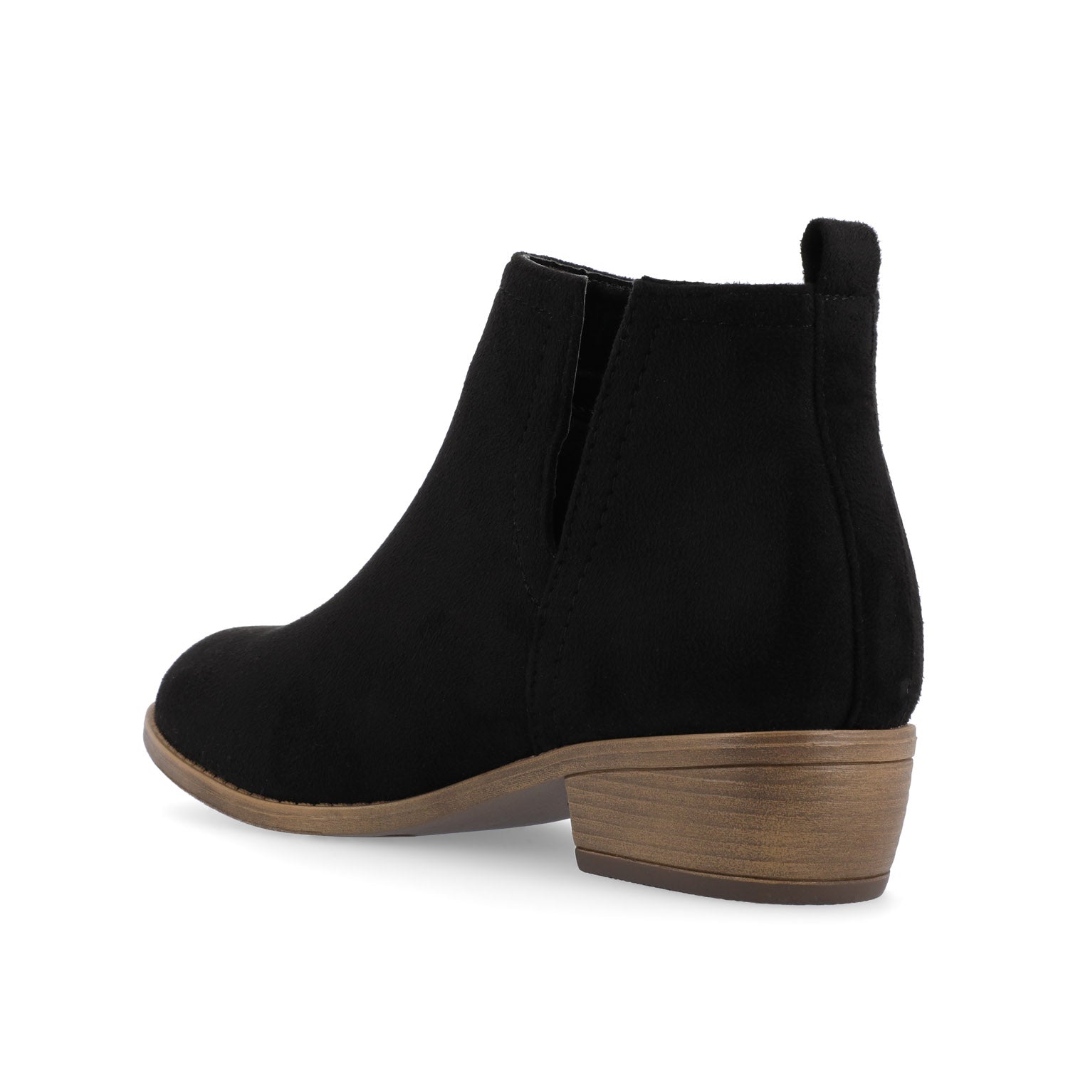 RIMI BLOCK HEELED BOOTIES IN WIDE - Black PU