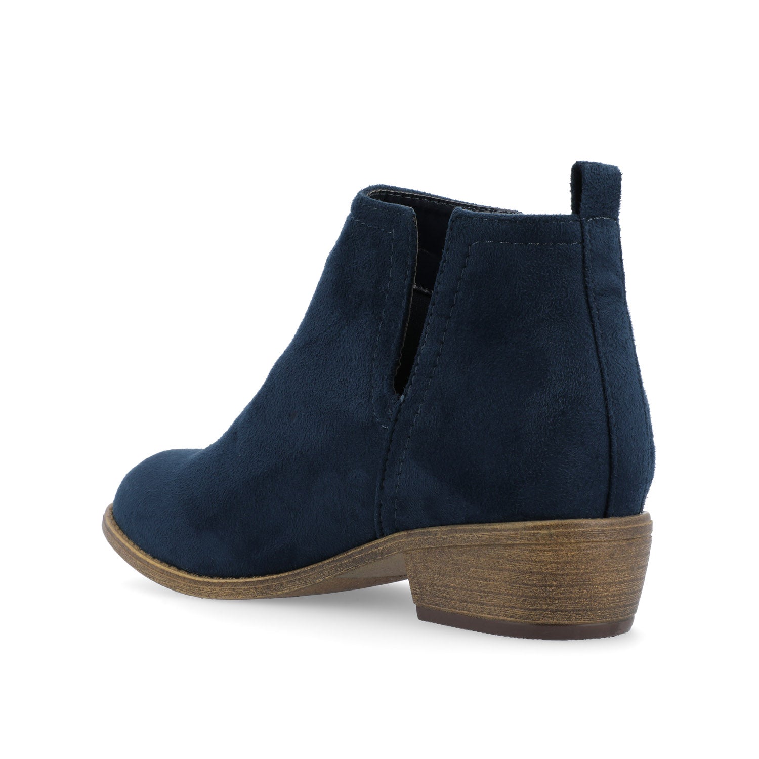 RIMI BLOCK HEELED BOOTIES IN FAUX SUEDE - Blue