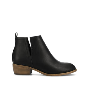 RIMI BLOCK HEELED BOOTIES IN WIDE - Black PU