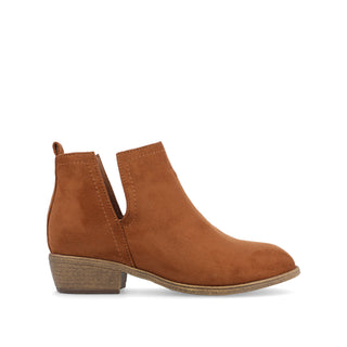 RIMI BLOCK HEELED BOOTIES IN FAUX SUEDE