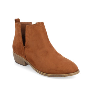 RIMI BLOCK HEELED BOOTIES IN WIDE - Camel
