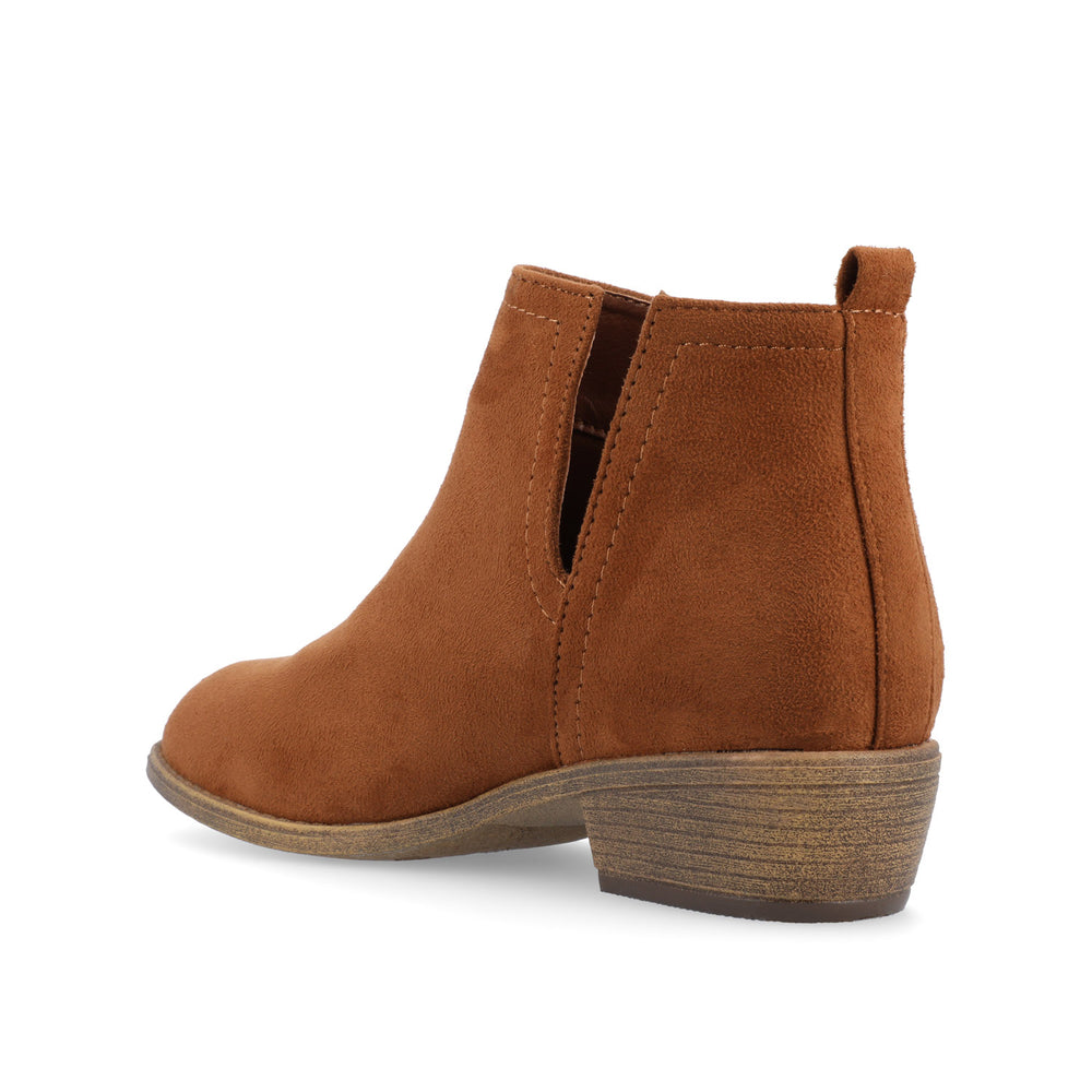 RIMI BLOCK HEELED BOOTIES IN FAUX SUEDE