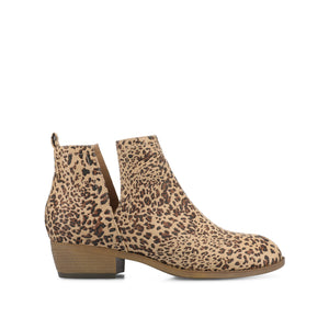 RIMI BLOCK HEELED BOOTIES IN FAUX SUEDE - Cheetah