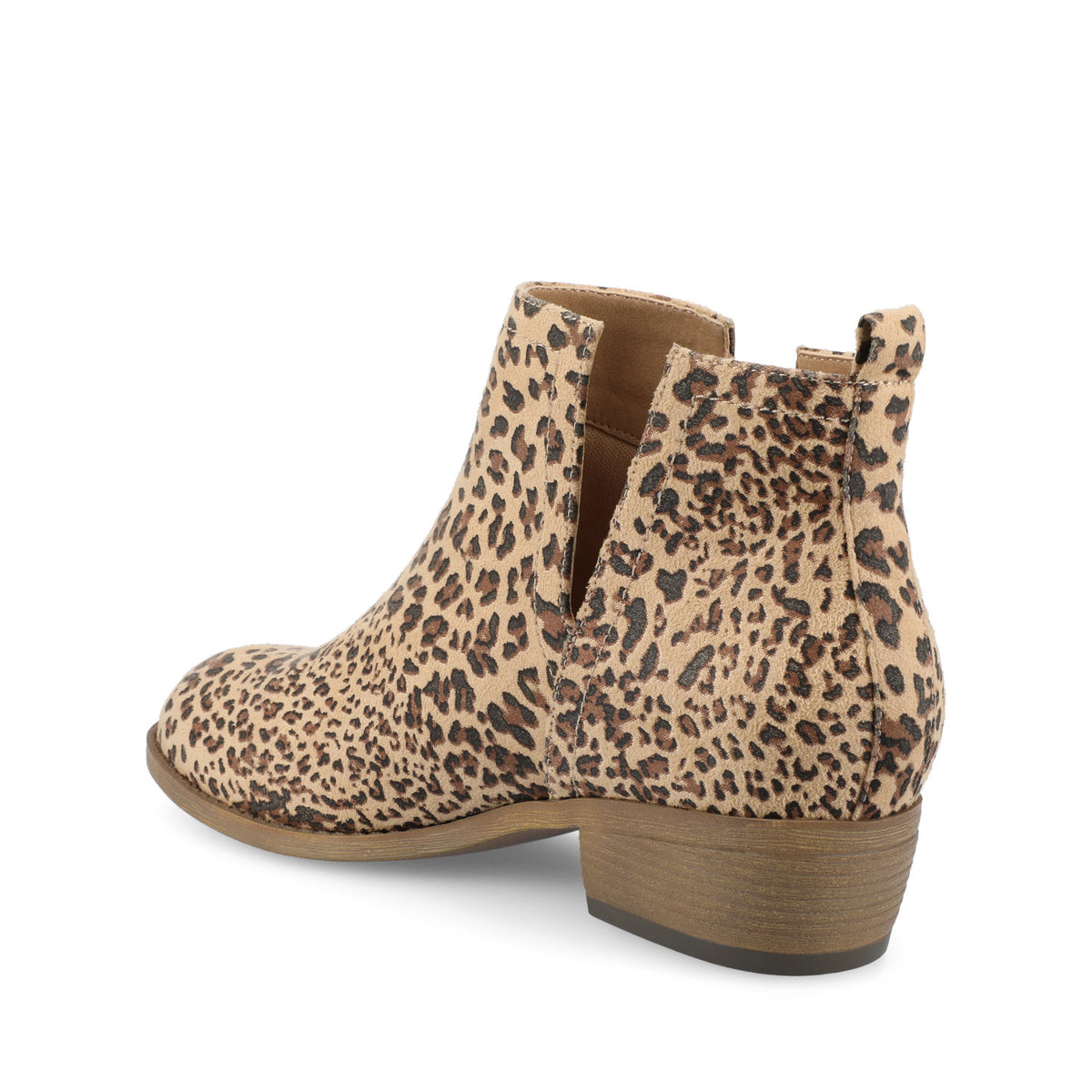 RIMI BLOCK HEELED BOOTIES IN FAUX SUEDE - Cheetah