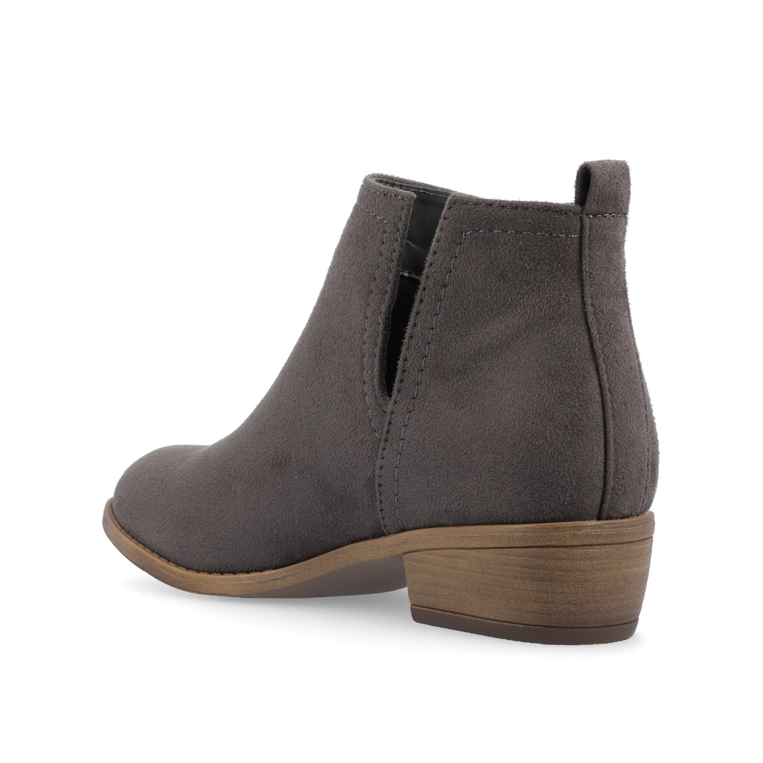 RIMI BLOCK HEELED BOOTIES IN FAUX SUEDE - Grey