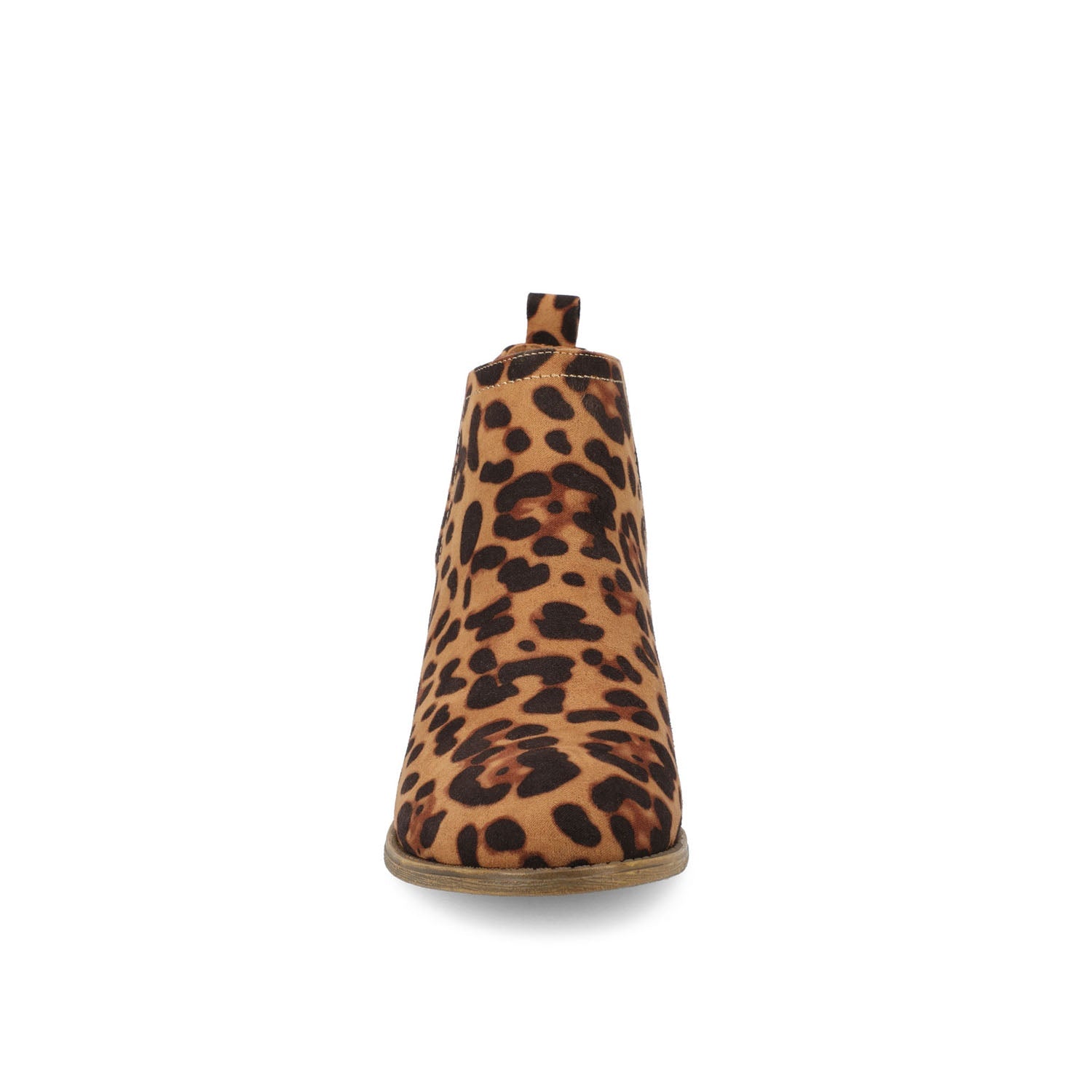 RIMI BLOCK HEELED BOOTIES IN FAUX SUEDE - Leopard