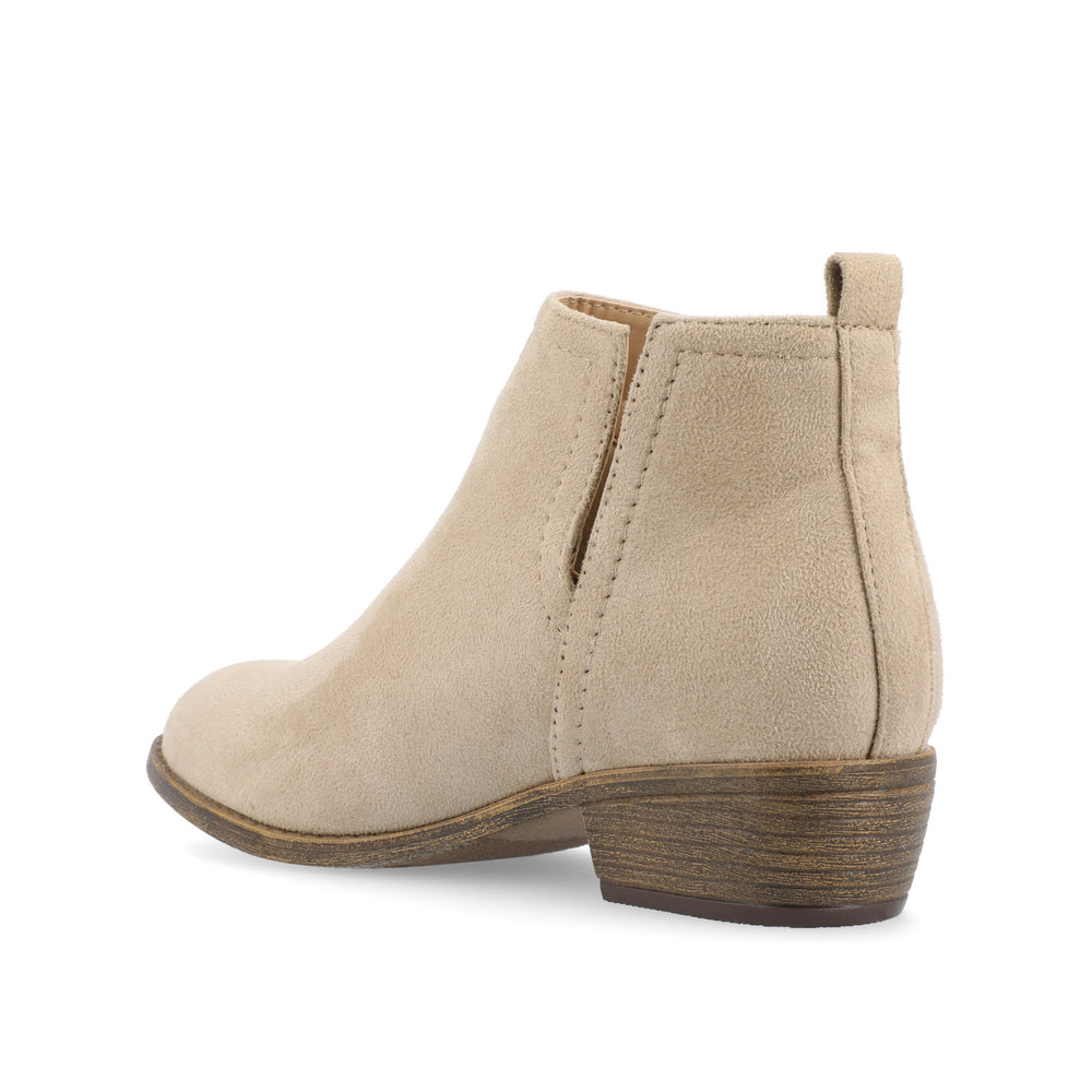 RIMI BLOCK HEELED BOOTIES IN FAUX SUEDE