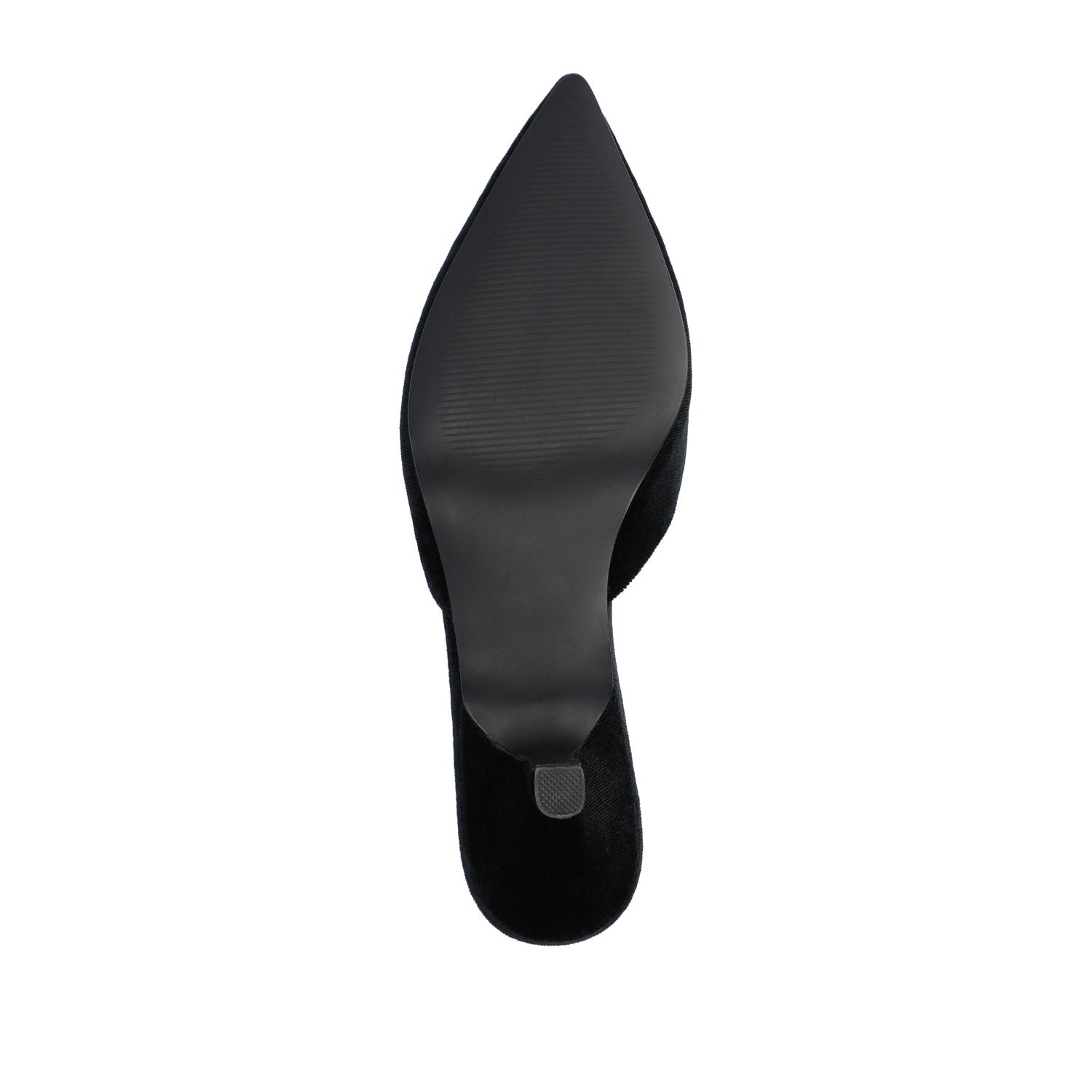 RISHIE KITTEN HEELED MULES IN VELVET - Black