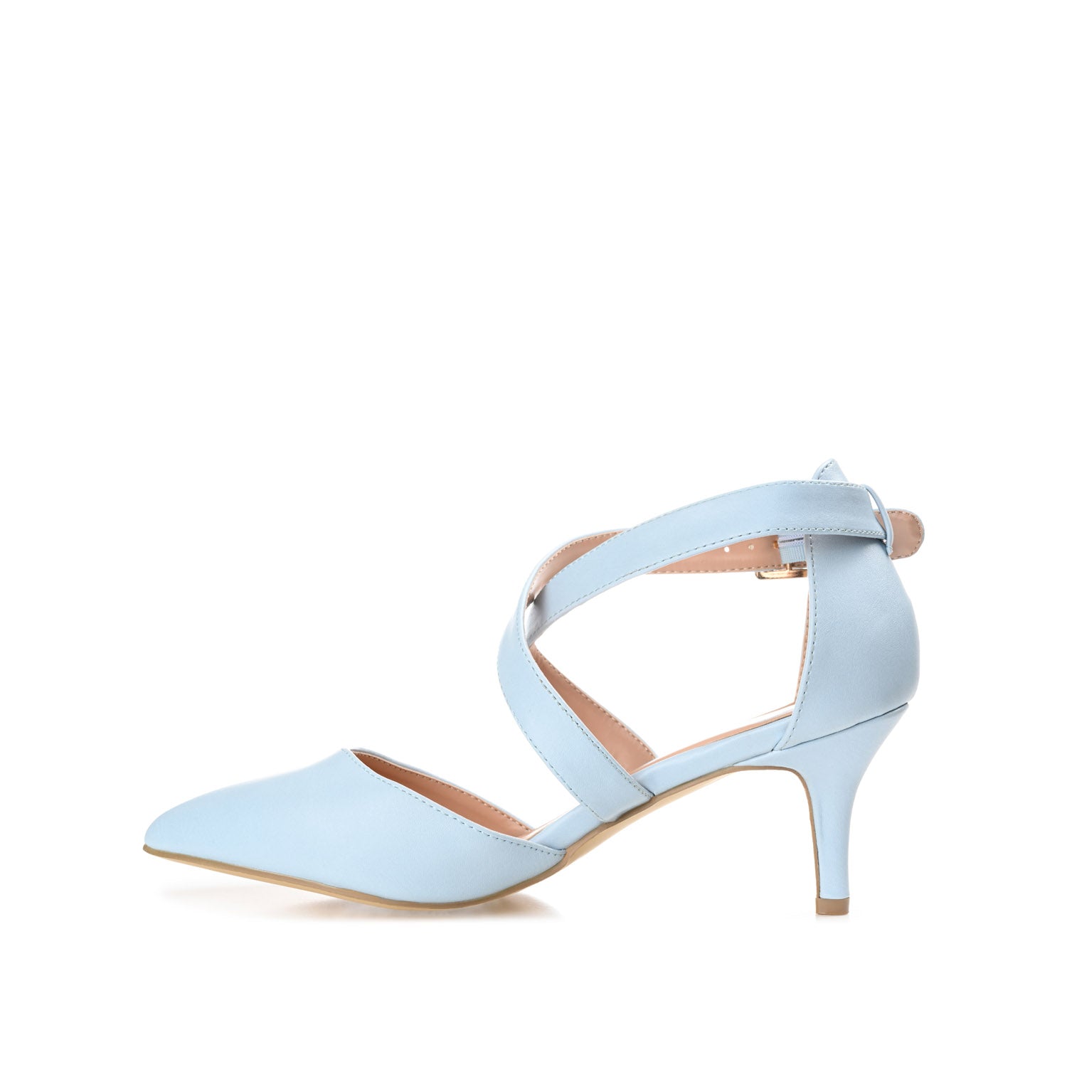 RIVA STILETTO PUMP HEELS IN VEGAN LEATHER - Blue
