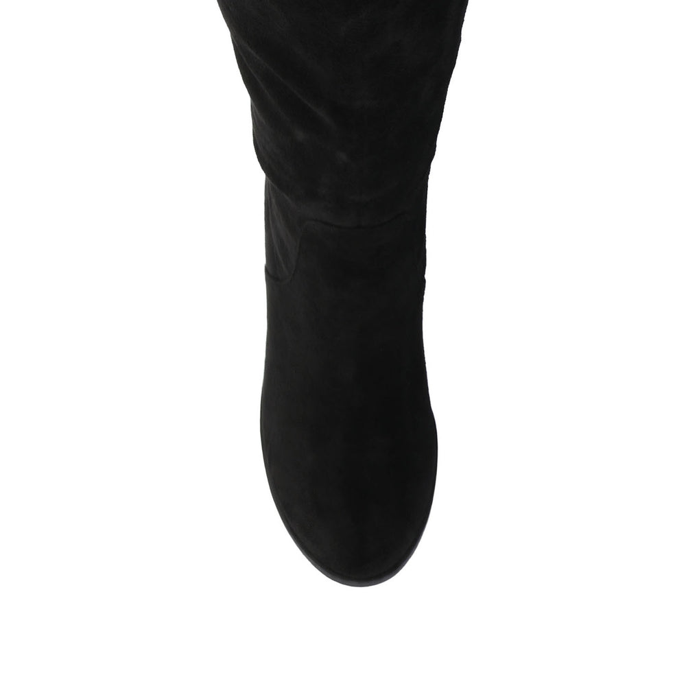 ROMILLY KNEE HIGH BOOTS IN FAUX LEATHER