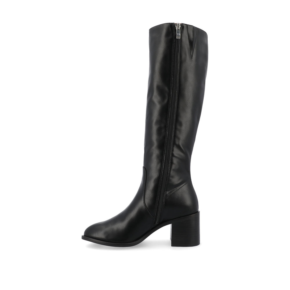 ROMILLY KNEE HIGH BOOTS IN FAUX LEATHER