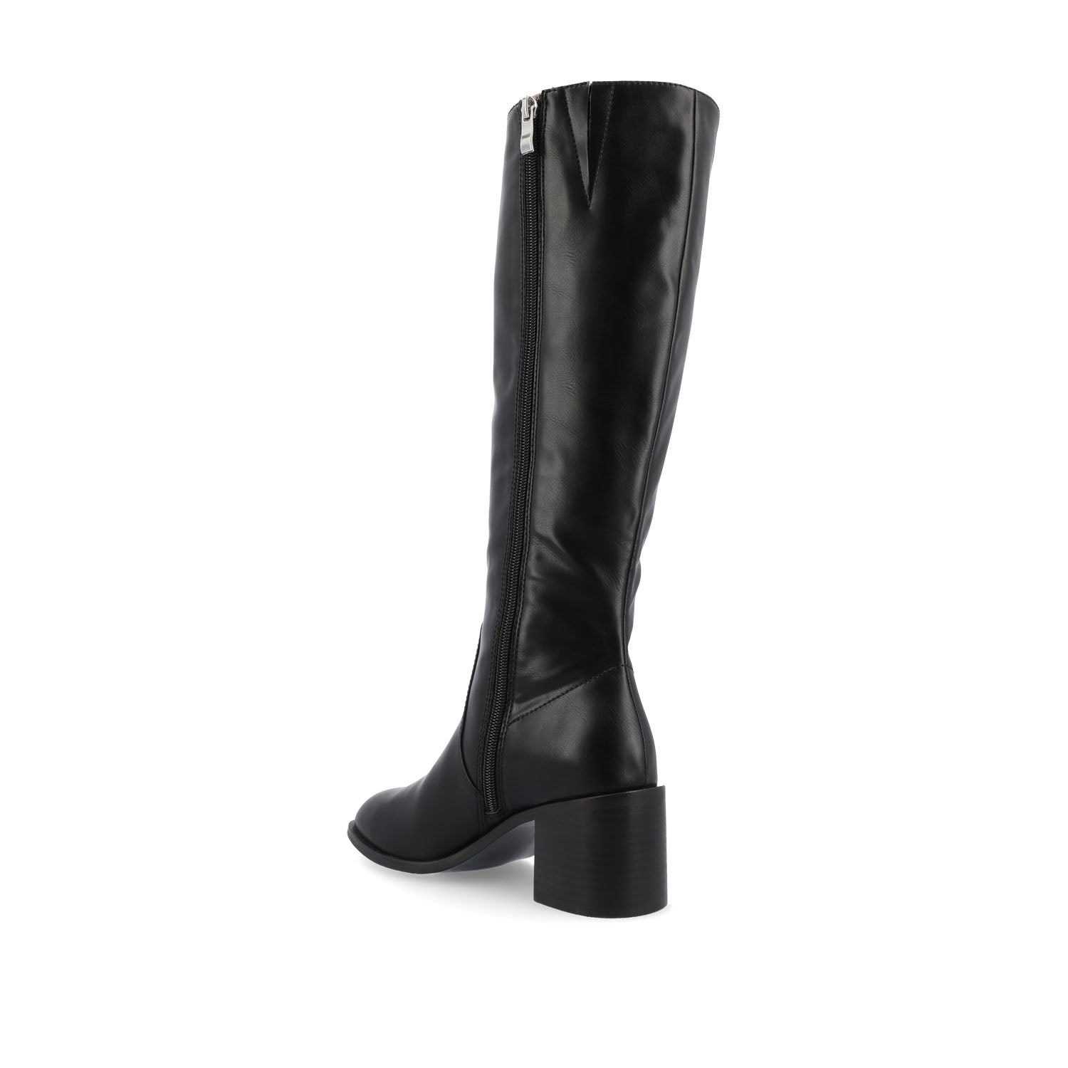 ROMILLY KNEE HIGH BOOTS IN X-WIDE CALF - Black Suede