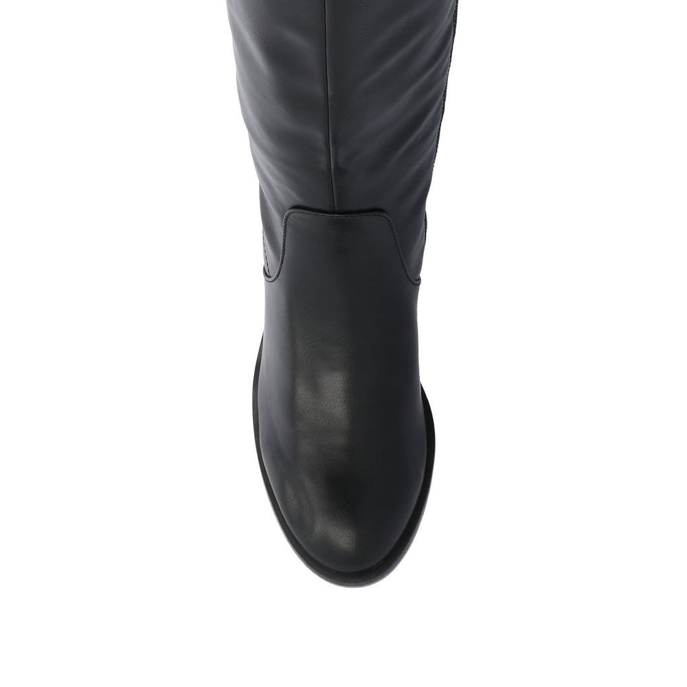 ROMILLY KNEE HIGH BOOTS IN FAUX LEATHER