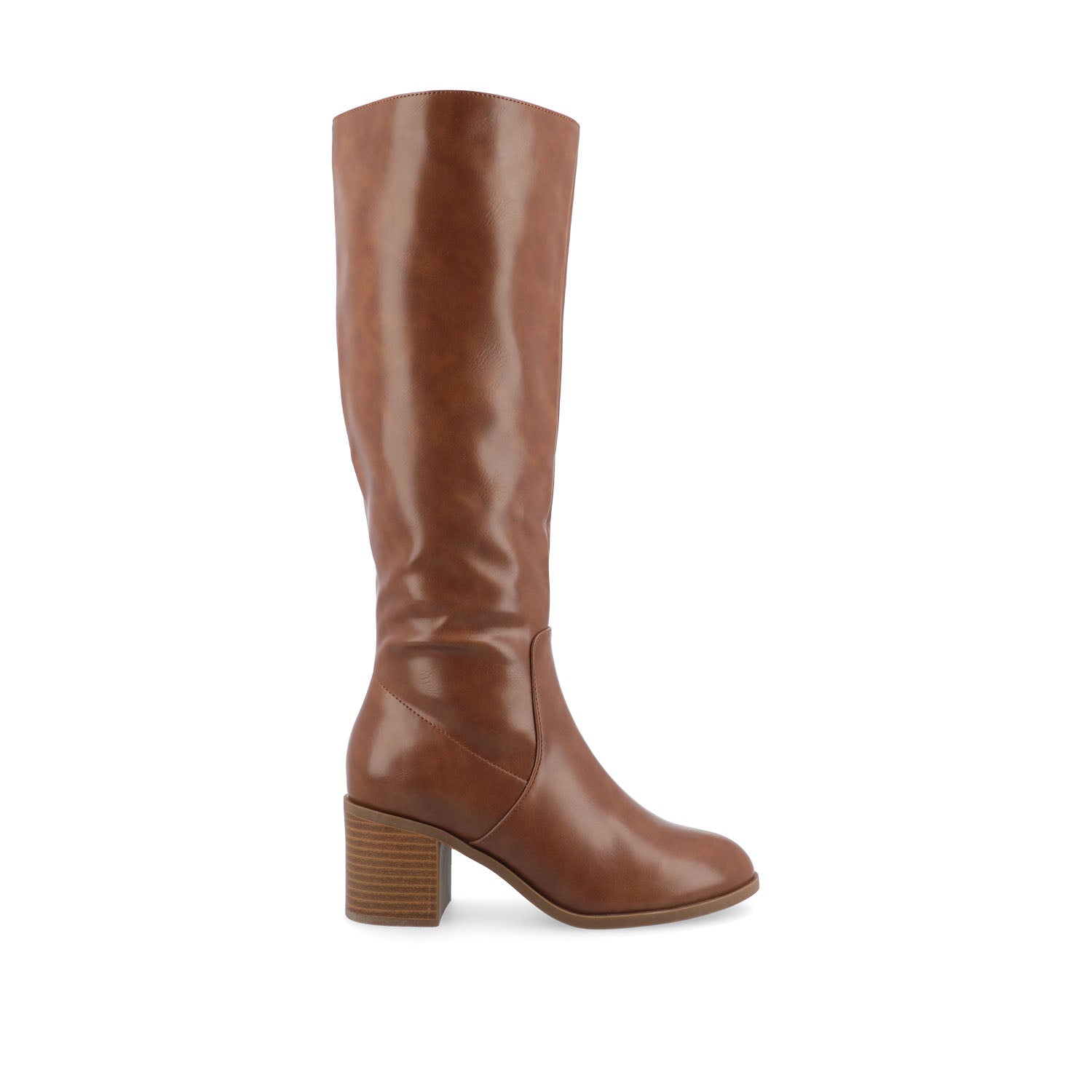 ROMILLY KNEE HIGH BOOTS IN VEGAN LEATHER - Black Suede