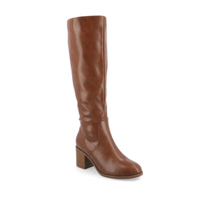ROMILLY KNEE HIGH BOOTS IN X-WIDE CALF - Brown