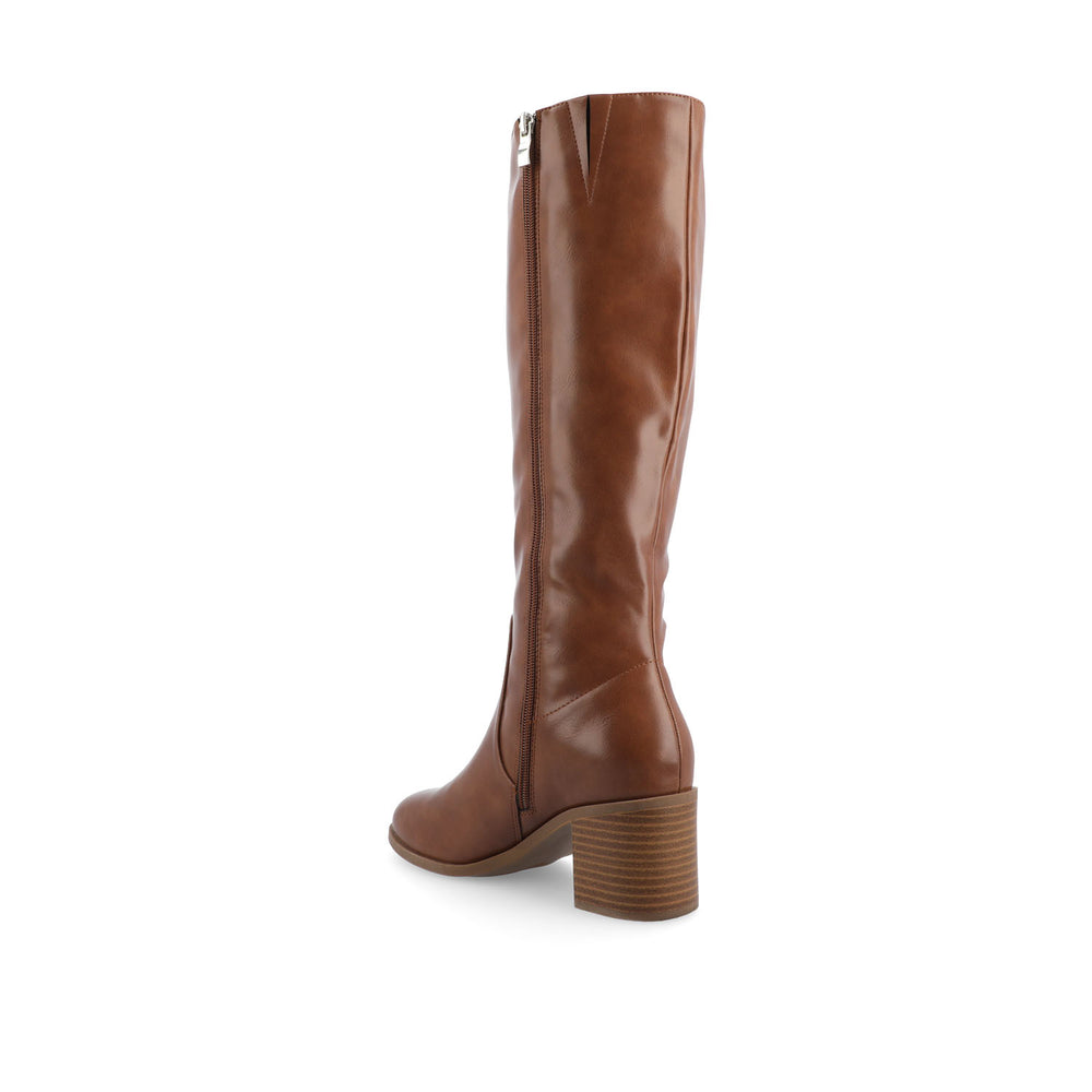 ROMILLY KNEE HIGH BOOTS IN FAUX LEATHER