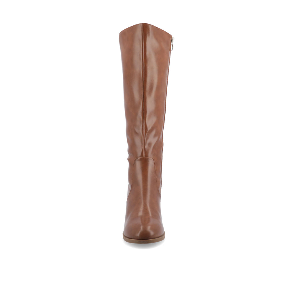 ROMILLY KNEE HIGH BOOTS IN FAUX LEATHER