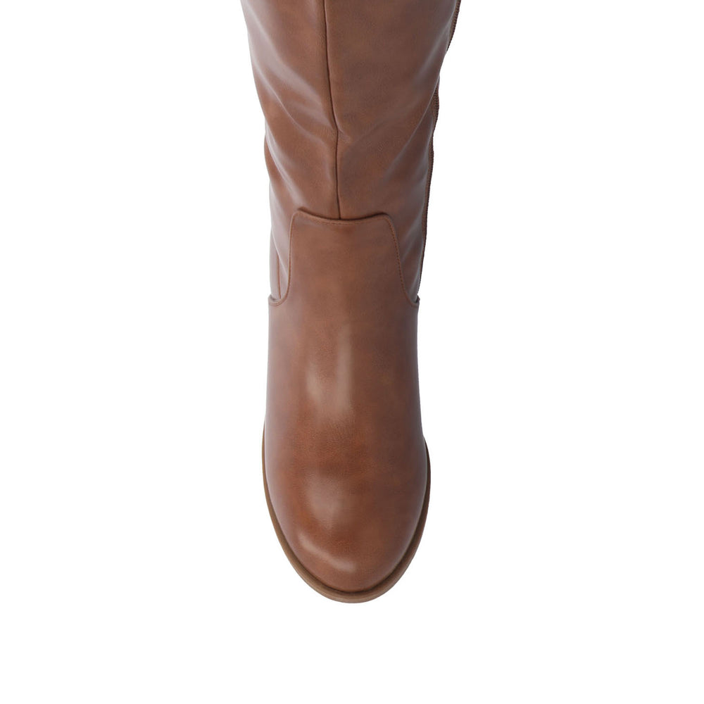 ROMILLY KNEE HIGH BOOTS IN FAUX LEATHER