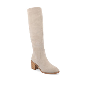 ROMILLY KNEE HIGH BOOTS IN X-WIDE CALF - Stone